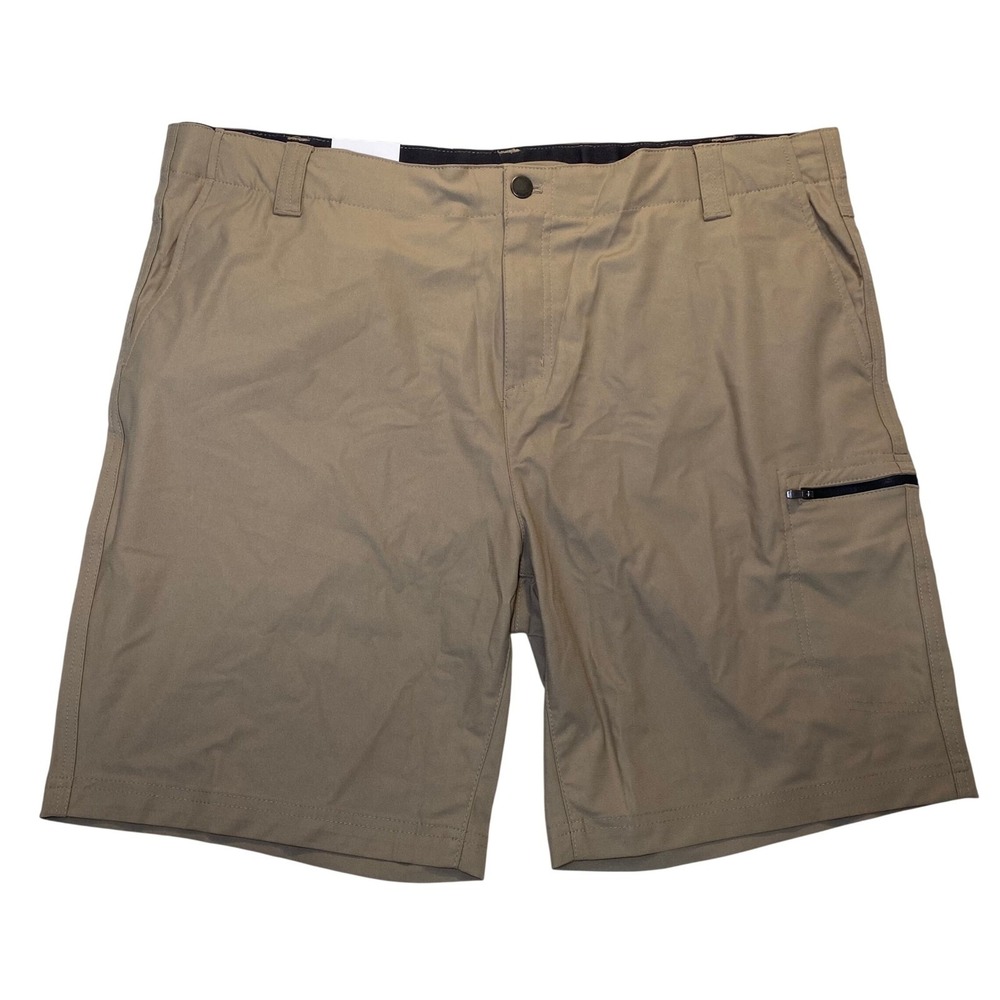 ZeroXposur‎ Travel Shorts Mens 42 Beige Performance Stretch Utility Zip